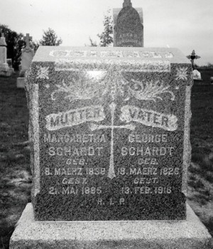 George Schardt I tombstone